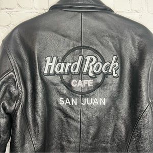 Hard Rock Cafe S Mens Leather Jacket